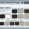 Motorized Screen Fabric Choices