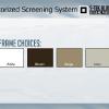 Motorized Screen Frame Choices