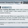 Motorized Screen Warranty Information